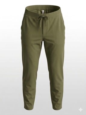 Uniqlo Men's Olive Jogger Pants — Drawstring Waist.Large.